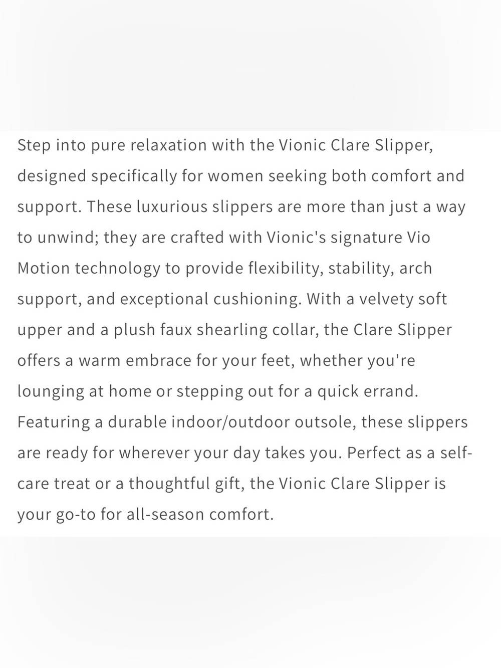 Vionic Clare Slip-On Fleece Lined Slippers - Light Pink - Picture 8 of 9